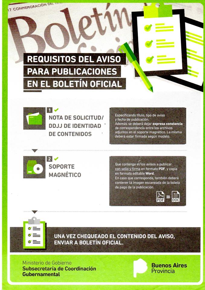 Boletín Oficial: ya se puede acceder a la edición digital y descargarla de Internet