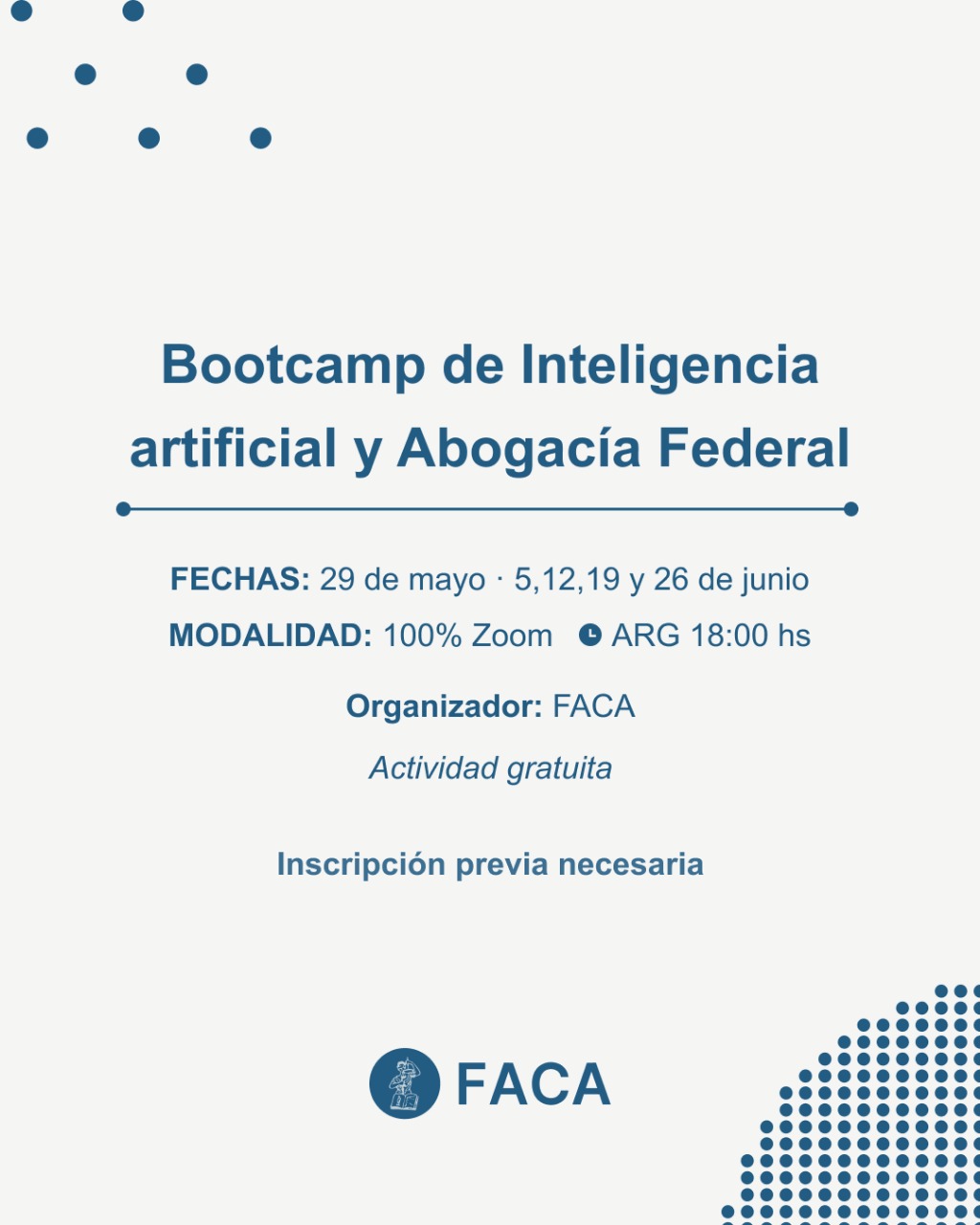 Bootcamp de Inteligencia Artificial y Abogacía Federal