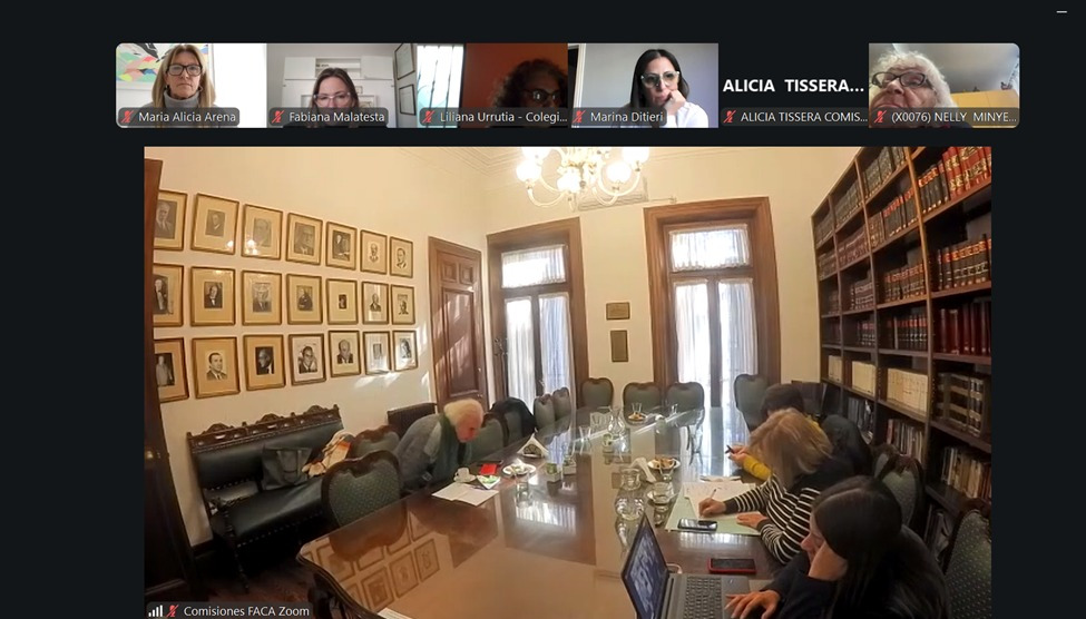 Reunión de la Comisión de Mujeres de FACA: Encuesta sobre discriminación, falsas denuncias, integración de la CSJN y designaciones en el Poder Judicial